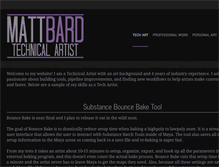 Tablet Screenshot of mattbard.com